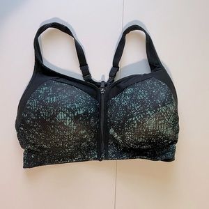 Black and teal sports bra 34D